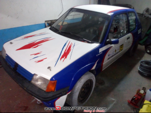 Peugeot 205 rallye con homologación de carreras