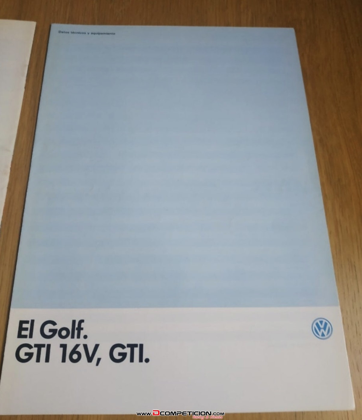 catalogo Volkswagen Golf GTi mk2